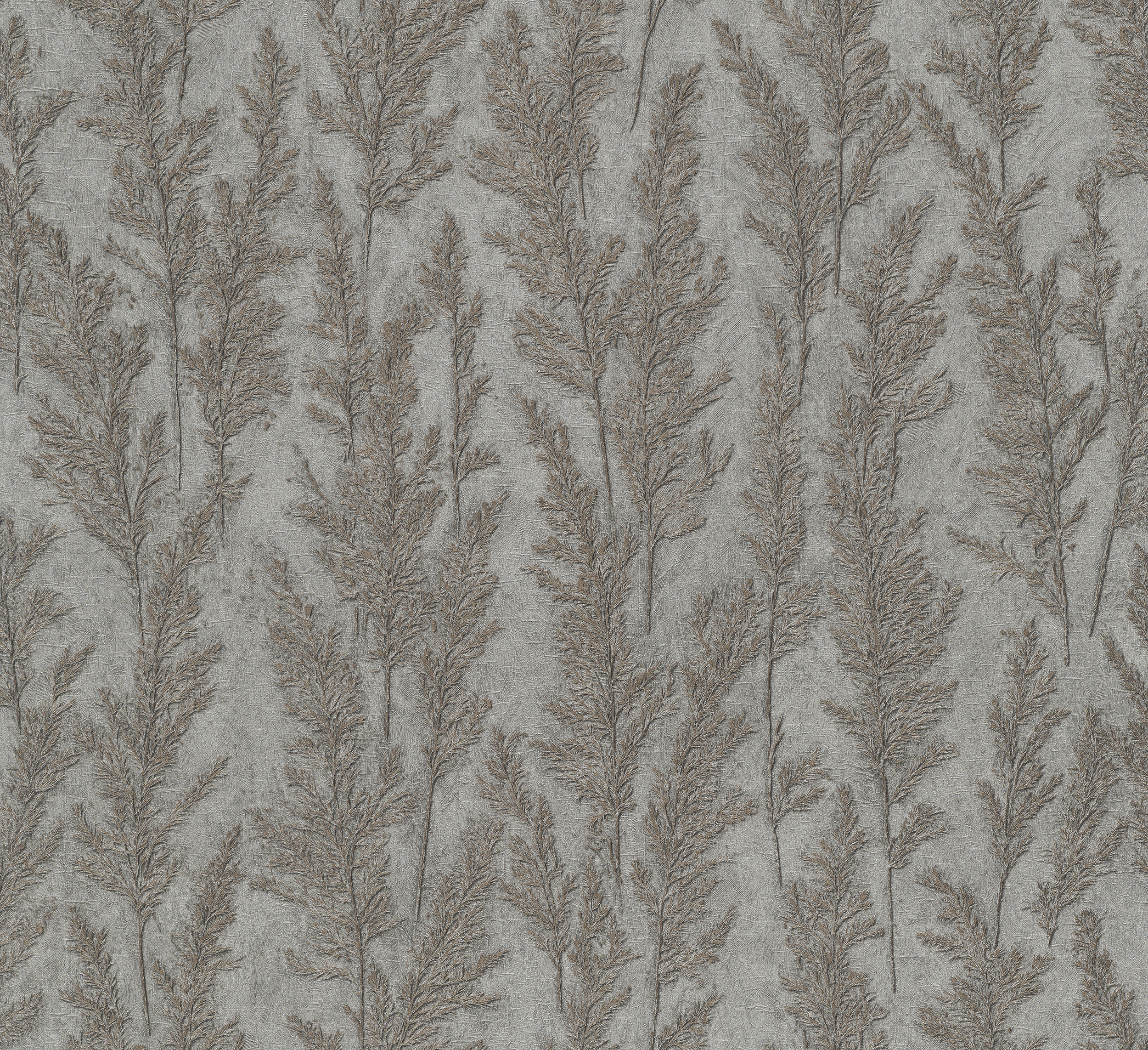 Galerie Wallcoverings Product Code 33212 - Natural Opulence Wallpaper Collection - Silver Colours - Feathery Tree Design