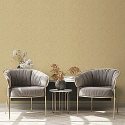Galerie Wallcoverings Product Code 91967 - Vault Wallpaper Collection - Gold Colours - Floral Design