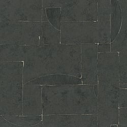 Galerie Wallcoverings Product Code 95043 - Vault Wallpaper Collection - Black Colours - A dramatic, artistic choice for your walls, if you're a lover of doing things differently! Irregular, almost cubistic shapes sit on a plaster effect background. Textural infills result in a balanced, rhythmic effect that will simply look gorgeous in any scheme, especially a contemporary one.  Design