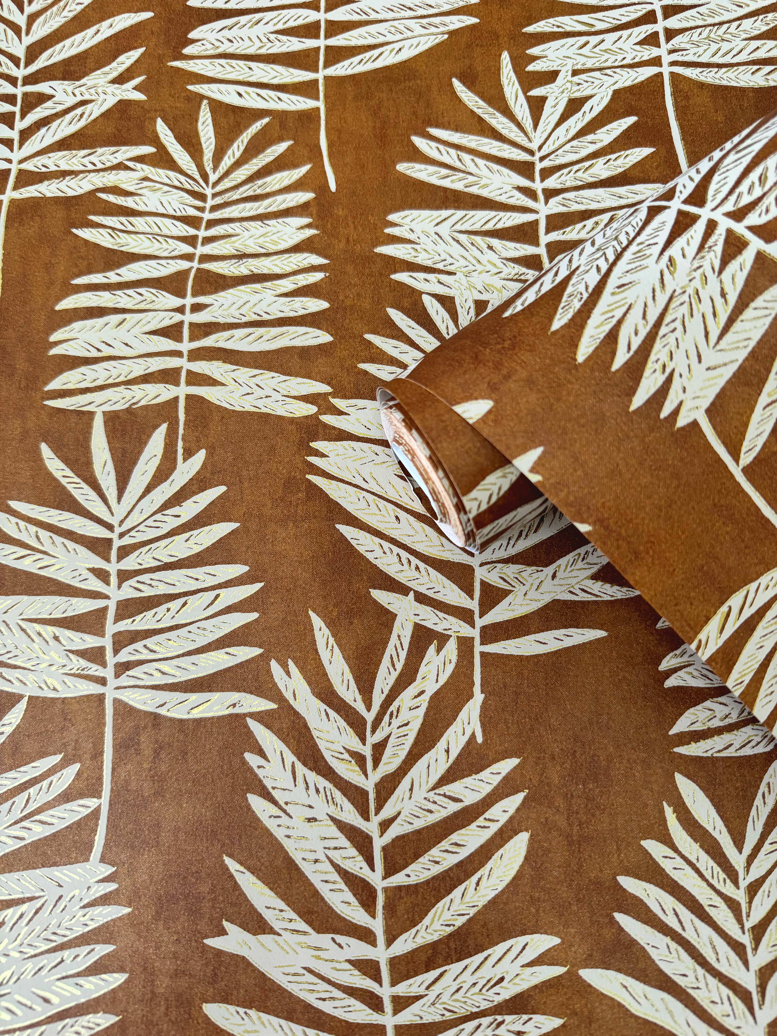 Galerie Wallcoverings Product Code DWP0365-06 - Zen Wallpaper Collection -  Tumbling Leaf Design