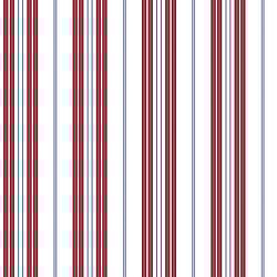 Galerie Wallcoverings Product Code G23066 - Deauville Wallpaper Collection - Red Navy Blue White Colours - Two Colour Stripe Design