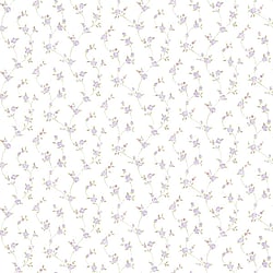 Galerie Wallcoverings Product Code G23282 - Country Cottage Wallpaper Collection - Lilac Pink Green Colours - Petite Floral Trail Design