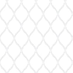 Galerie Wallcoverings Product Code G45056 - Vintage Roses Wallpaper Collection - White Grey Colours - Laurel Trellis Design