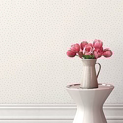 Galerie Wallcoverings Product Code G67880 - Miniatures 2 Wallpaper Collection - Green White Colours - Small Leaf Toss Design