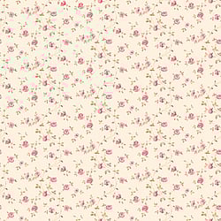 Galerie Wallcoverings Product Code G67888 - Miniatures 2 Wallpaper Collection - Red Cream Brown Colours - Small Rose Trail Design