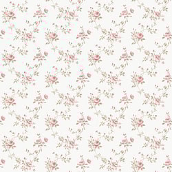 Galerie Wallcoverings Product Code G67897 - Miniatures 2 Wallpaper Collection - Pink White Cream Colours - Medium Rose Trail Design