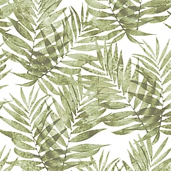 Galerie Wallcoverings Product Code G67944 - Organic Textures Wallpaper Collection - Green White Colours - Speckled Palm Design