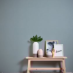 Galerie Wallcoverings Product Code HV41001 - Blooming Wild Wallpaper Collection - Blue Colours - Havana Plain Texture Design