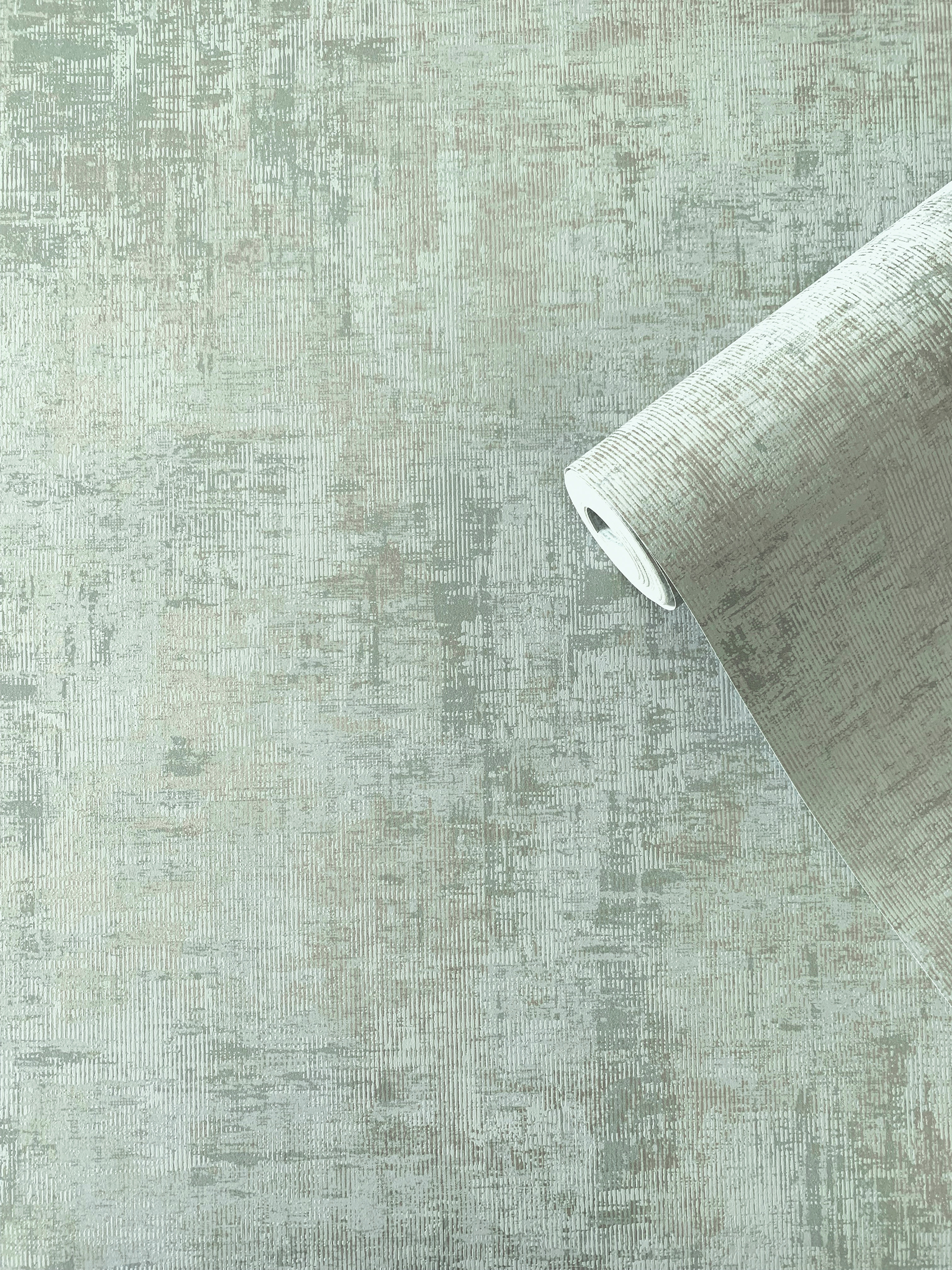 Galerie Wallcoverings Product Code SP-LS5007 - Lustre Wallpaper Collection - Green Colours - Distressed Design