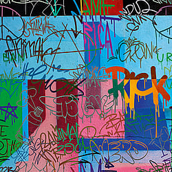 Galerie Wallcoverings Product Code WH45193M - Welcome Home Murals Wallpaper Collection - Multi-coloured Colours - Graffiti Vibes Design