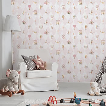 Galerie Wallcoverings Product Code 282-1 - Bambino Wallpaper Collection - Pink Colours -  