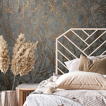 Galerie Wallcoverings Product Code 34256 - The New Design Book Wallpaper Collection - Black  Copper Colours -  