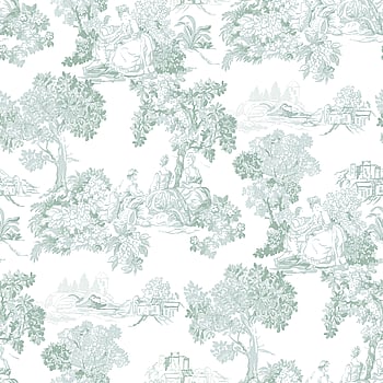 Galerie Wallcoverings Product Code 8341 - Blooming Garden Wallpaper Collection - Aquamarine Colours -  