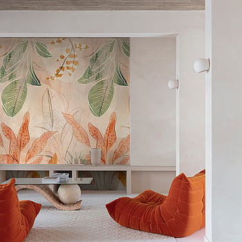 Galerie Wallcoverings Product Code A60701 - One Roll One Motif II Wallpaper Collection - Terracotta Colours -  