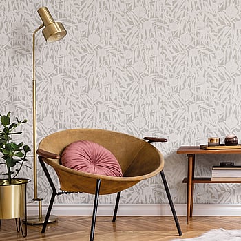 Galerie Wallcoverings Product Code DA23230 - Luxe Wallpaper Collection - White Grey Colours -  