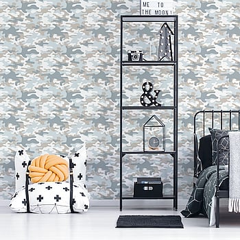 Galerie Wallcoverings Product Code G78554 - Kids & Teens Wallpaper Collection - Light blue Beige Grey Colours -  