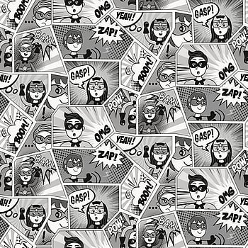 Galerie Wallcoverings Product Code G78556 - Kids & Teens Wallpaper Collection - Black & White Silver  Colours -  