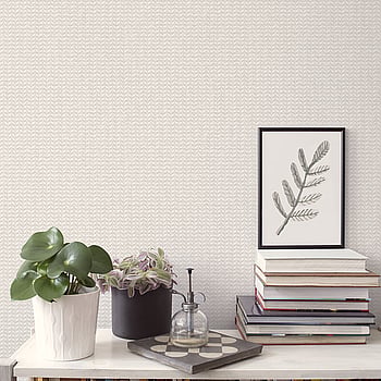 Galerie Wallcoverings Product Code GX37642 - Geometrix Wallpaper Collection - Mushroom Colours -  