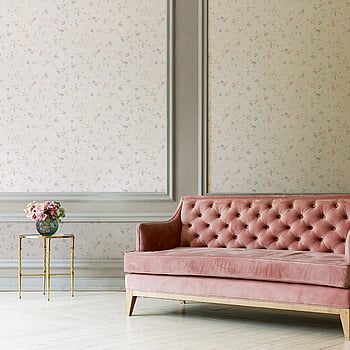 Galerie Wallcoverings Product Code MC61028 - Maison Charme Wallpaper Collection - Blue, Green, Pink, Cream Colours -  